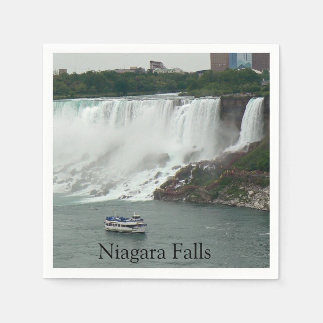 Guardanapo De Papel Niagara Cai do Lado Canadiano (Frente)