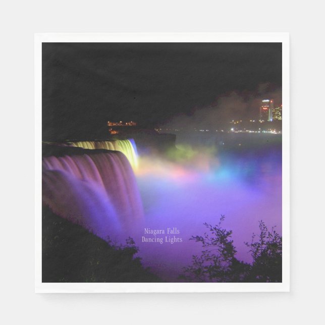 Guardanapo De Papel Niagara Falls, Dancing Lights, (Frente)