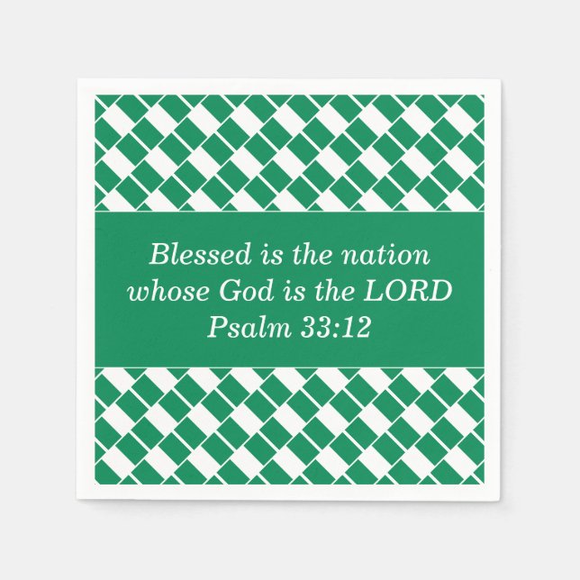 Guardanapo De Papel NIGÉRIA FLAG Christian Personalizado (Frente)