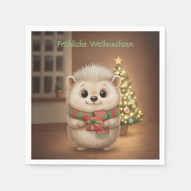 Guardanapo De Papel Niko der Kuscheligel im Lichterglanz (Frente)