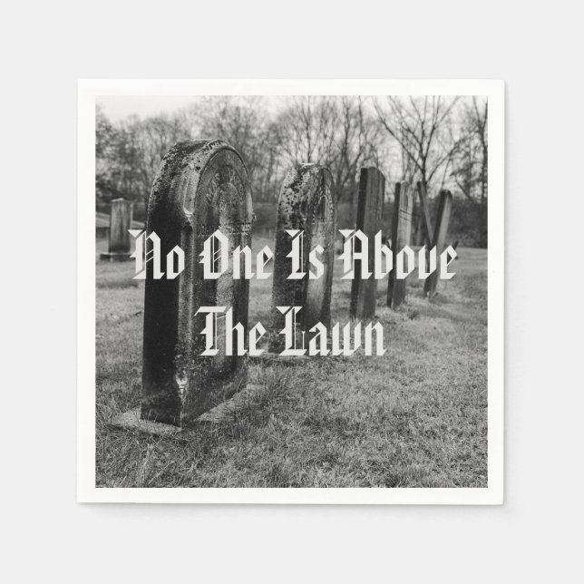 Guardanapo De Papel Ninguém Está Acima Do Lado (Frente)