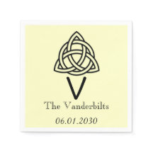 Nó Celta no Casamento do Monograma de Preto e de M