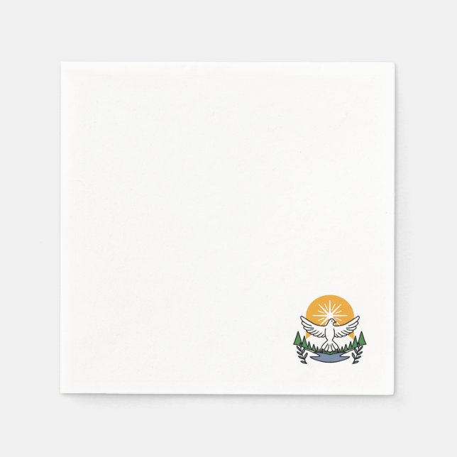 Guardanapo De Papel No espírito de Deus que levanta - fé e liberdade (Frente)