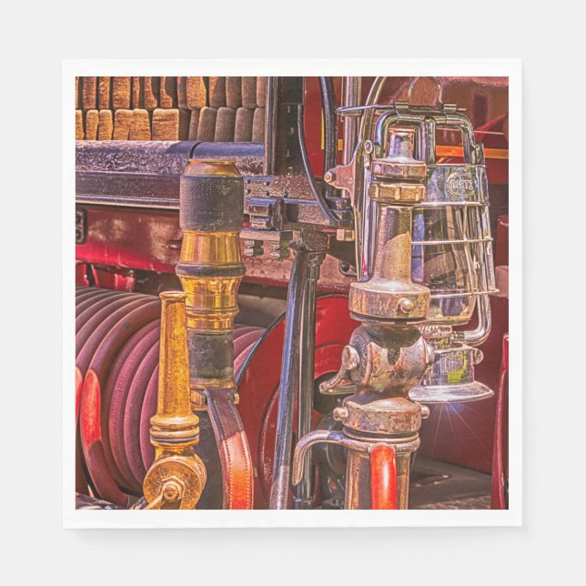 Guardanapo De Papel No Velho Caminhão de Fogo (Frente)