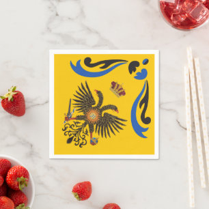 Guardanapo De Papel Nobile Contrada dell'Aquila Palio di Siena (Águia)