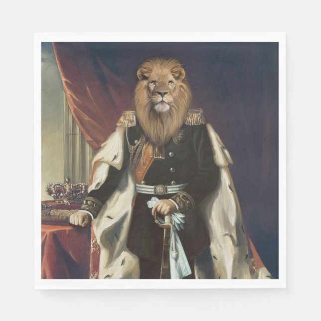 Guardanapo De Papel Noble Beasts - Dandy Lion (Frente)