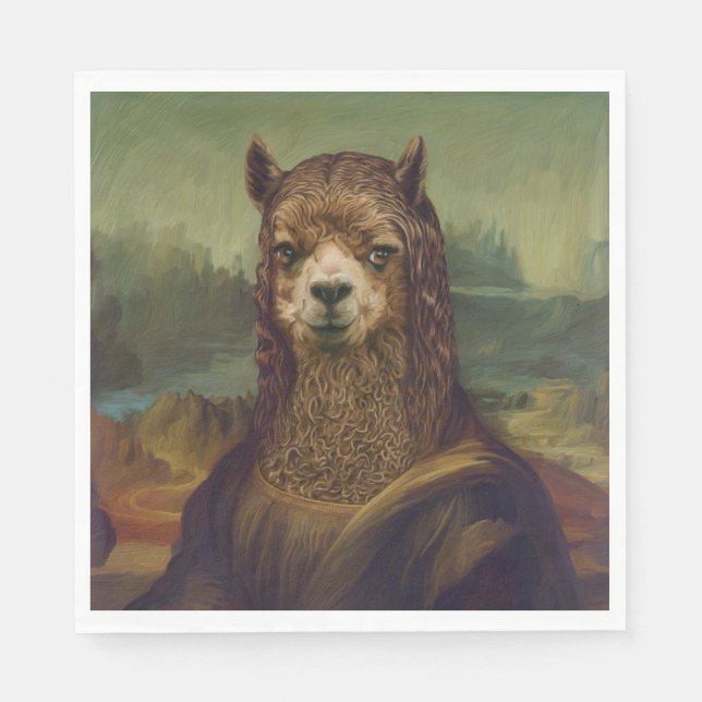 Guardanapo De Papel Noble Beasts - Mona Llama  (Frente)