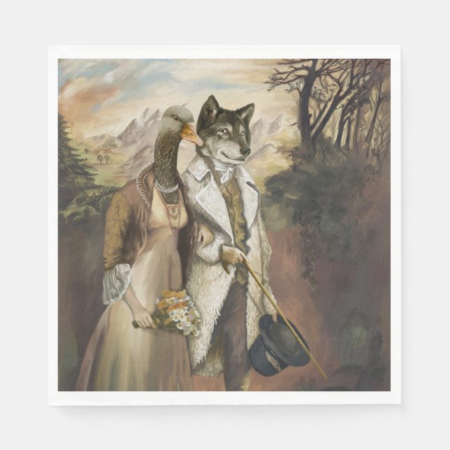 Guardanapo De Papel Noble Beasts - Wolf in Sheep's Clothing  (Frente)