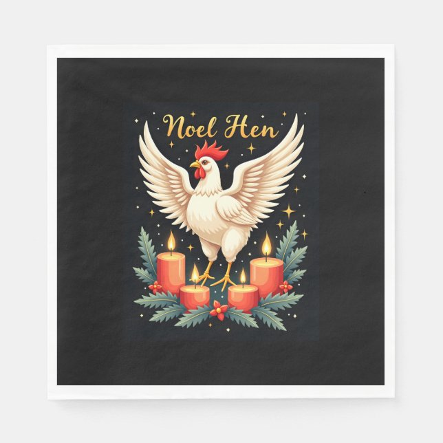 Guardanapo De Papel Noel Hen Chicken (Frente)