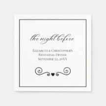 Noite antes do Janto de ensaio minimalista