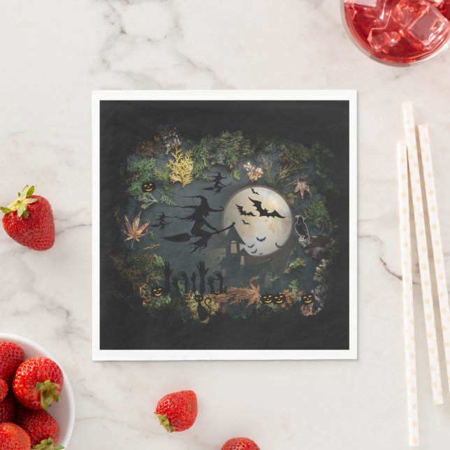 Guardanapo De Papel Noite da Festa das Bruxas (Insitu)