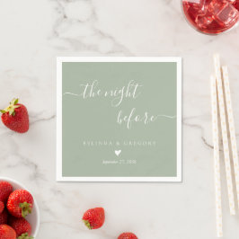 Guardanapo De Papel Noite de Casamento Personalizada: Jantar da Vésper