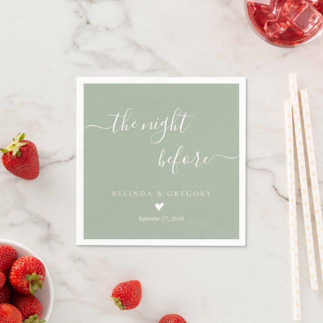 Guardanapo De Papel Noite de Casamento Personalizada: Jantar da Vésper (Insitu)