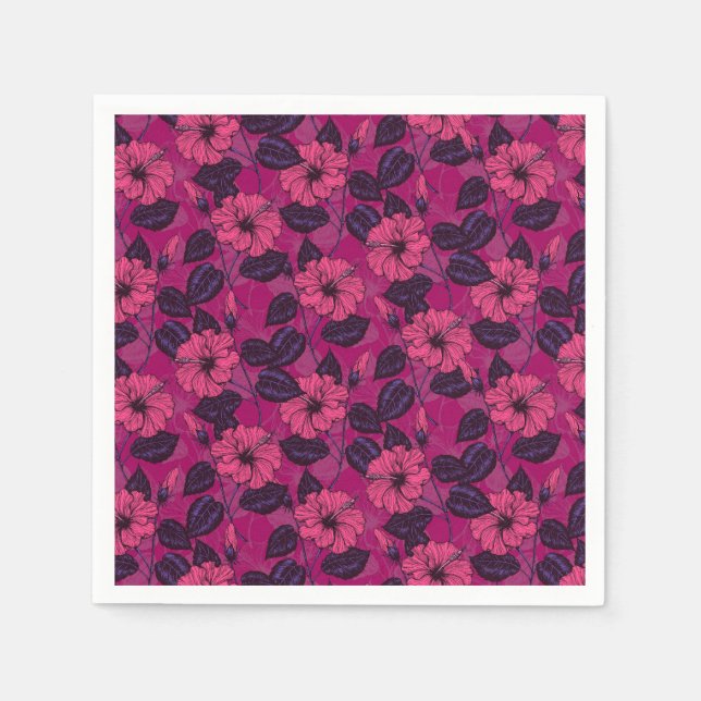 Guardanapo De Papel Noite de Hibiscus (Frente)