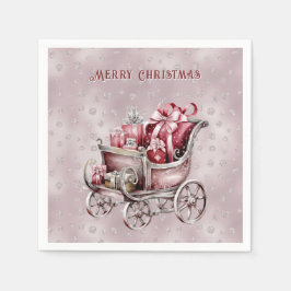 Guardanapo De Papel Noite de Natal com presentes Natal Napkin