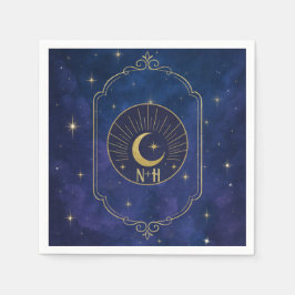 Guardanapo De Papel Noite Entre as Estrelas Céu Celestial Casamento