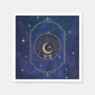 Guardanapo De Papel Noite Entre as Estrelas Céu Celestial Casamento