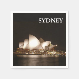 Guardanapo De Papel Noite na Ópera Cocktail Napkin