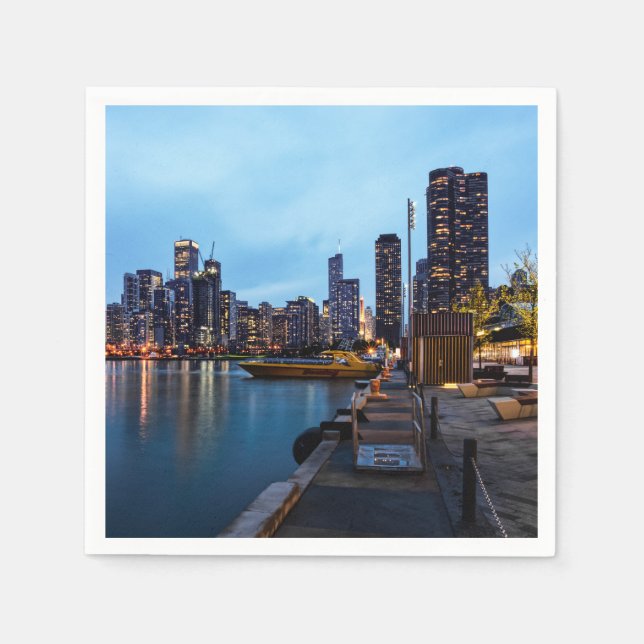 Guardanapo De Papel Noite No Cais Do Marinho (Frente)