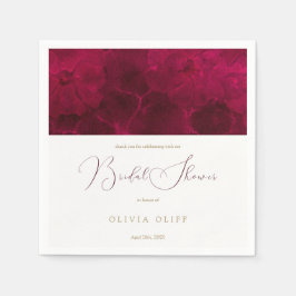 Guardanapo De Papel Noiva Burgundy Passion Chá de Panela