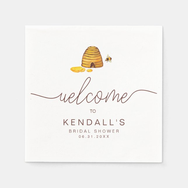 Guardanapo De Papel Noiva de Bee Napkins (Frente)