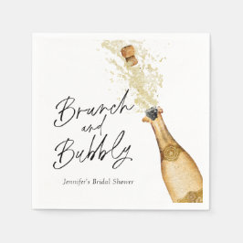 Guardanapo De Papel Noiva de Brunch e Bubbly Personalizada