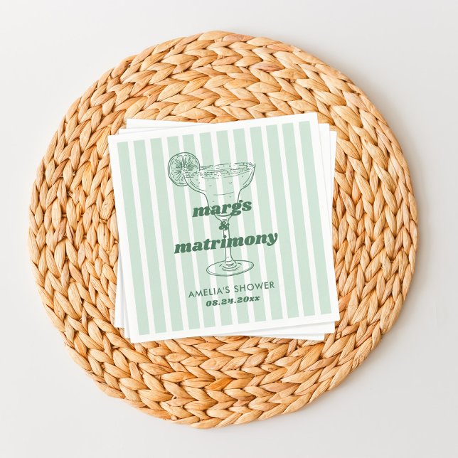 Guardanapo De Papel Noiva de Retro Casamento Chá de Panela Margs e Mat (Criador carregado)