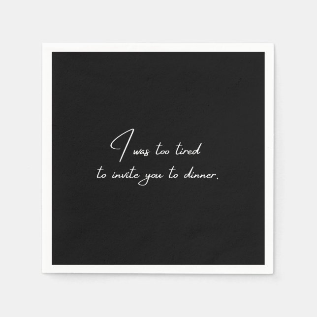 Guardanapo De Papel Noiva engraçada festa negra (Frente)