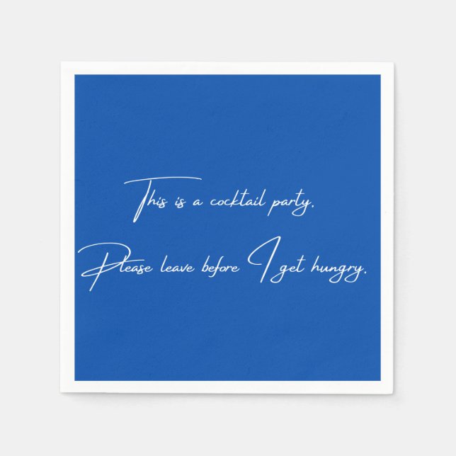 Guardanapo De Papel Noiva engraçada festa negra (Frente)