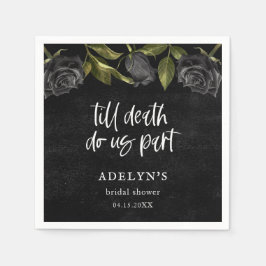 Guardanapo De Papel Noiva Floral de Halloween Gótico