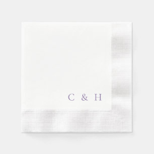 Guardanapo De Papel Noiva Personalizada de Lavanda Casamento Cunhado