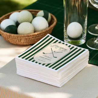 Guardanapo De Papel Noivado de Golfe "Último Balanço antes do Anel"