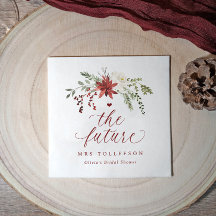 Noivado de Inverno com Verde Natal Casamento