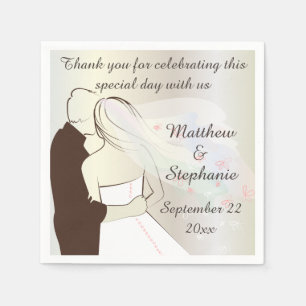 Guardanapo De Papel Noivos Wedding personalizados