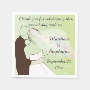 Guardanapo De Papel Noivos Wedding personalizados