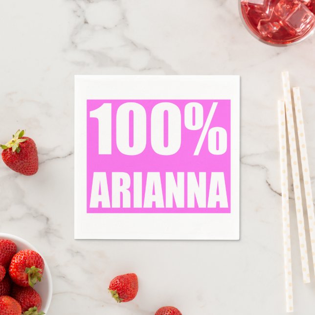 Guardanapo De Papel Nome Arianna 100% (Insitu)