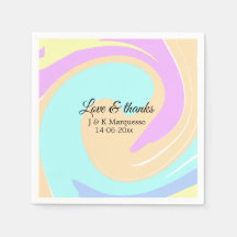 Nome colorido do casamento de mármore com amor e o