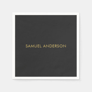 Guardanapo De Papel Nome da Adição Profissional de Cores Dourada da ci