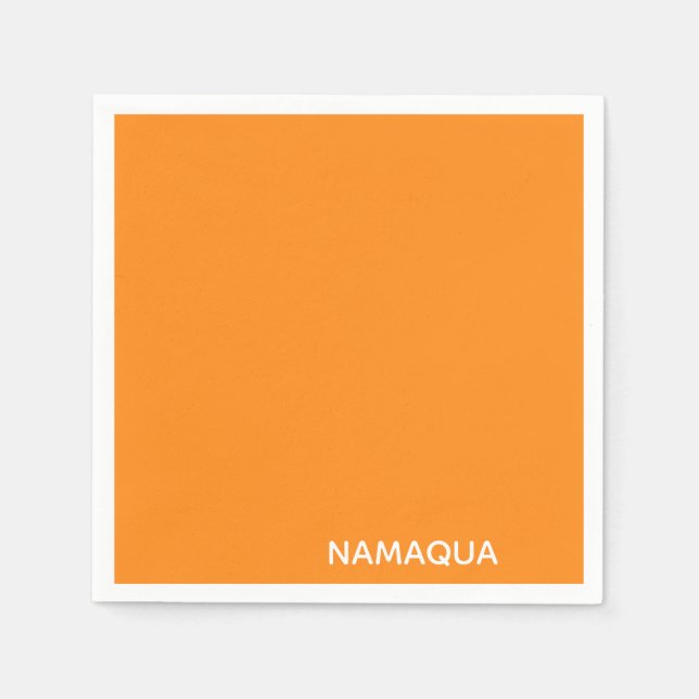 Guardanapo De Papel Nome da cor laranja Namaqua (Frente)