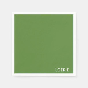 Guardanapo De Papel Nome da cor verde da Loerie