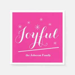 Guardanapo De Papel Nome da Família Papel Personalizado Cocktail Napki