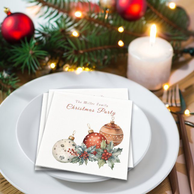 Guardanapo De Papel Nome da Mensagem Personalizada de Ornações de Aqua (Criador carregado)