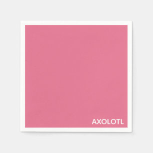 Guardanapo De Papel Nome de cor rosa Axolotl