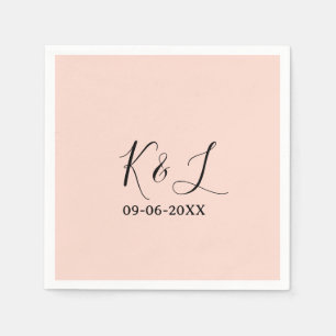 Guardanapo De Papel nome do casal de casamento letra data vermelho pas