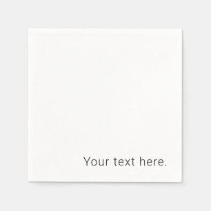 Guardanapo De Papel Nome editável minimalista simples ou outro texto
