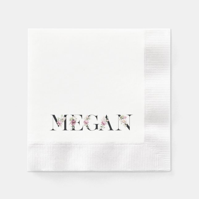 Guardanapo De Papel Nome Megan (Frente)