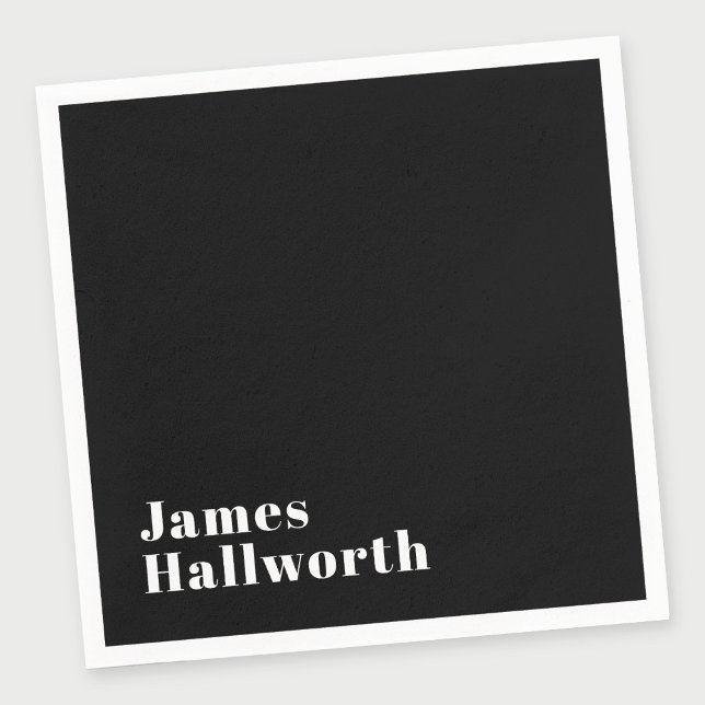 Guardanapo De Papel Nome Moderno Retroativo Editável do na moda (ou ou (Criador carregado)