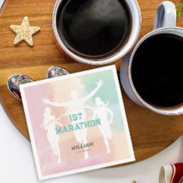 Guardanapo De Papel Nome Personalizado 1Parte de Celebração da Maraton