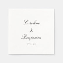 Nome Personalizado de Casamento Elegante de Script
