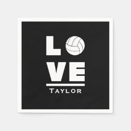 Guardanapo De Papel Nome Personalizado Do Ventilador Do Esporte De Vol